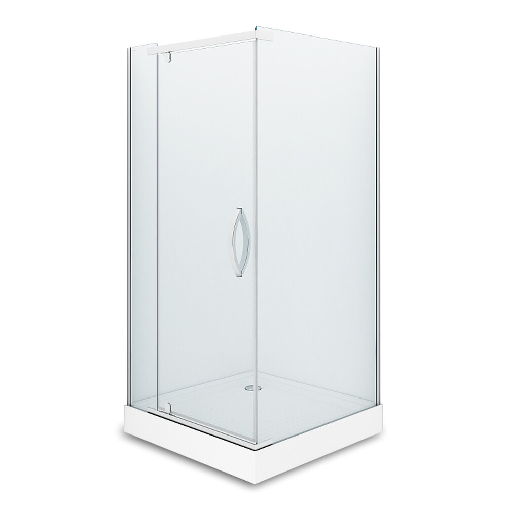 Душевое ограждение ALEX BAITLER AB214-90 (90*90*200) стекло прозрачное 8мм 3к.