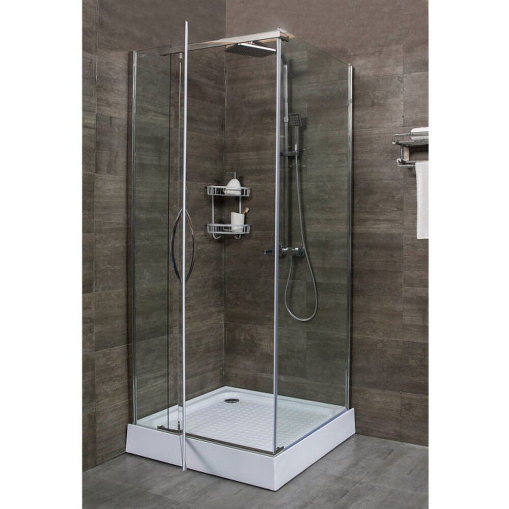 Душевое ограждение ALEX BAITLER AB214-90 (90*90*200) стекло прозрачное 8мм 3к.