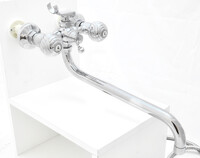 Смеситель Ванна GLORIOSO GL250-08 S022 1/2 м/к дл излив шаровое переключение*