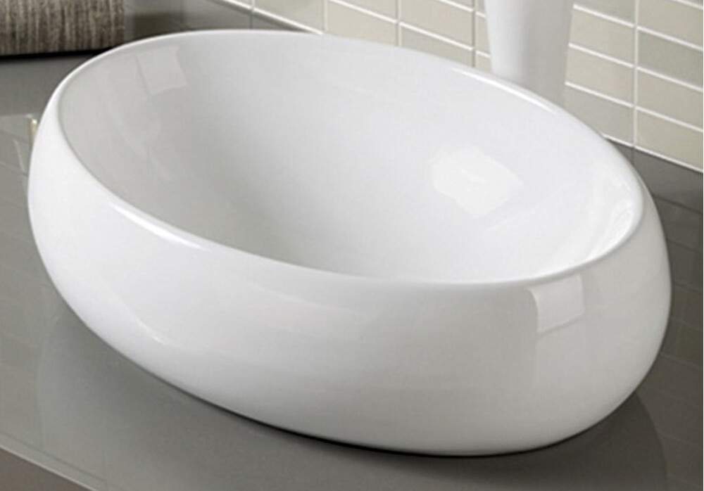 800-320317/А252В Фигурный умывальник накладной 490х350х140 MELANA