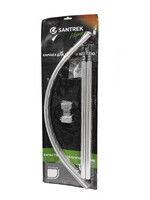 Карниз д/ванной  хром "Дуга" 90х90 см (СТК 4290С/SANTREK HOME) без колец