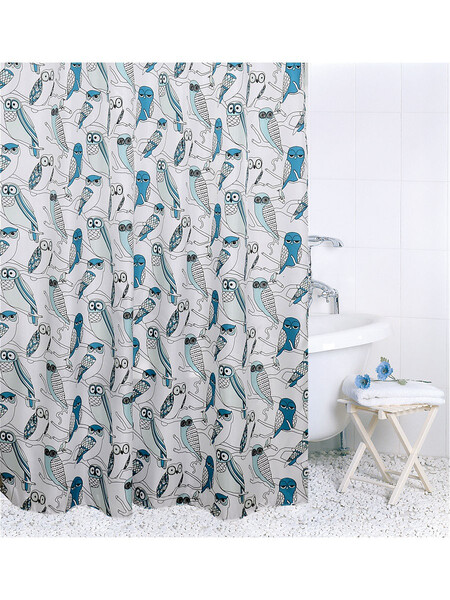 Штора для ванн BATH 180х200 Owls (СОВЫ) (ch15070) (126)