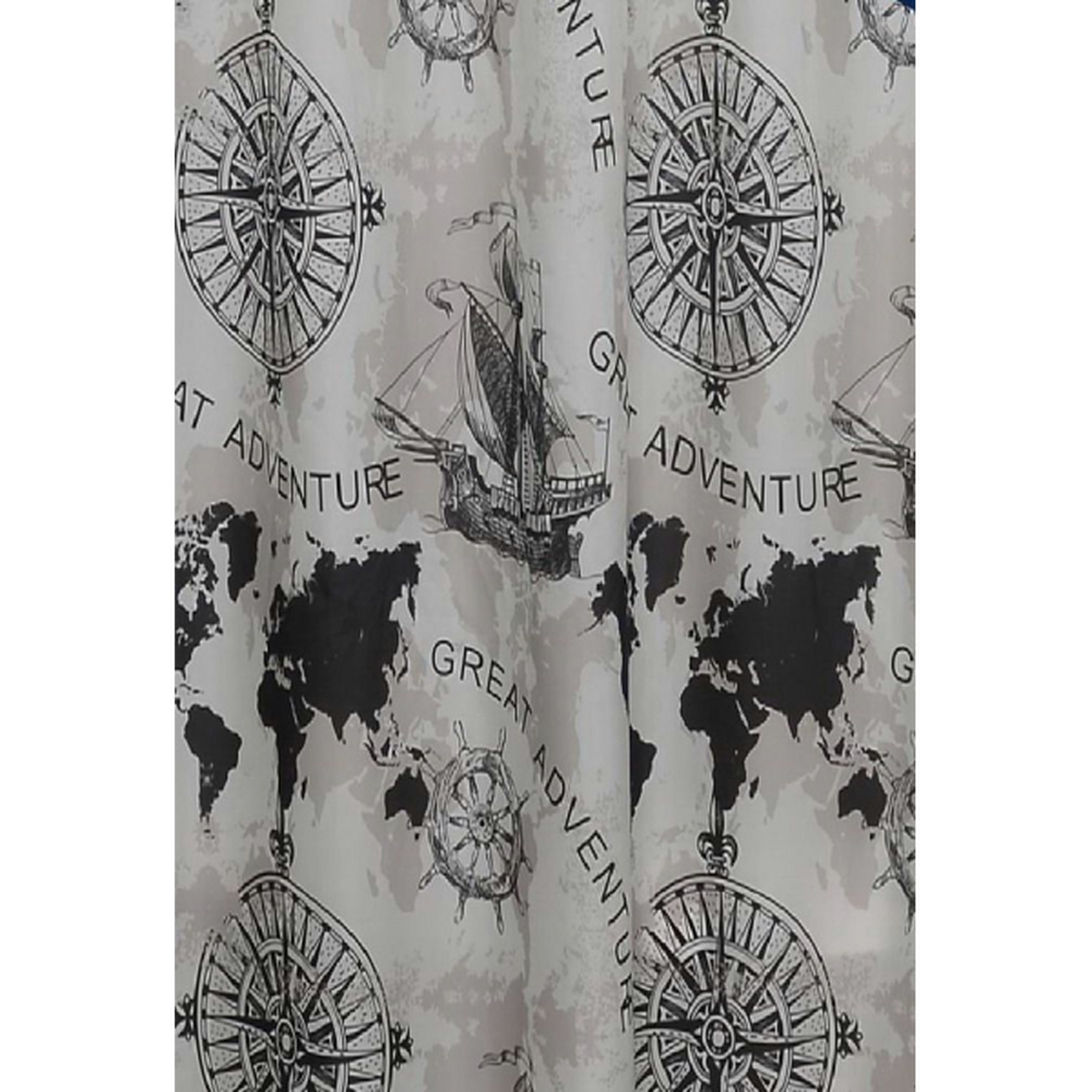 Штора для ванн BATH 180х180 Navigation 2 black-beige ch16100/3 (122)