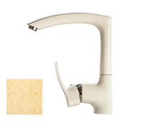 Смеситель Кухня GRANICOM 007 высокий излив (кремовый), 40 картридж