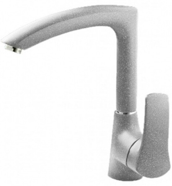 Смеситель Кухня GRANICOM 007 высокий излив (серебристый), 40 картридж