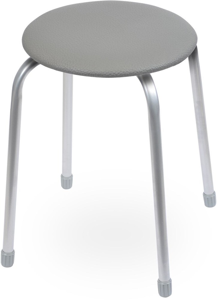 Табурет КРУГ винилискожа Серый ТБ1/СР NIKA