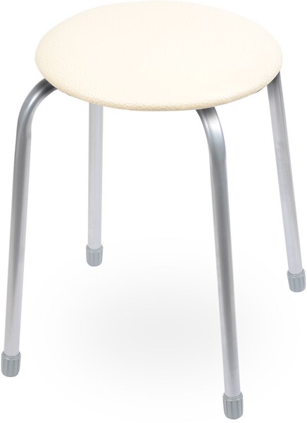 Табурет КРУГ винилискожа Слоновая кость ТБ1/СЛ NIKA