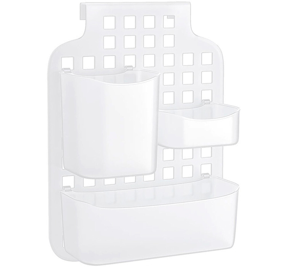 Органайзер навесной с контейнерами Белый ("М-пластика") (М 1594)