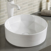 800-А460 Фигурный умывальник накладной 410х410х145 MELANA