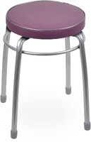 Табурет Фабрик 1 КРУГ винилискожа Темно-красный ТФ01/ТК NIKA*