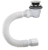 DX-522 Сифон для душ. поддона ОРИО 1 1/2х50, "клик-клак" с гибкой трубой 40-50, L=650мм