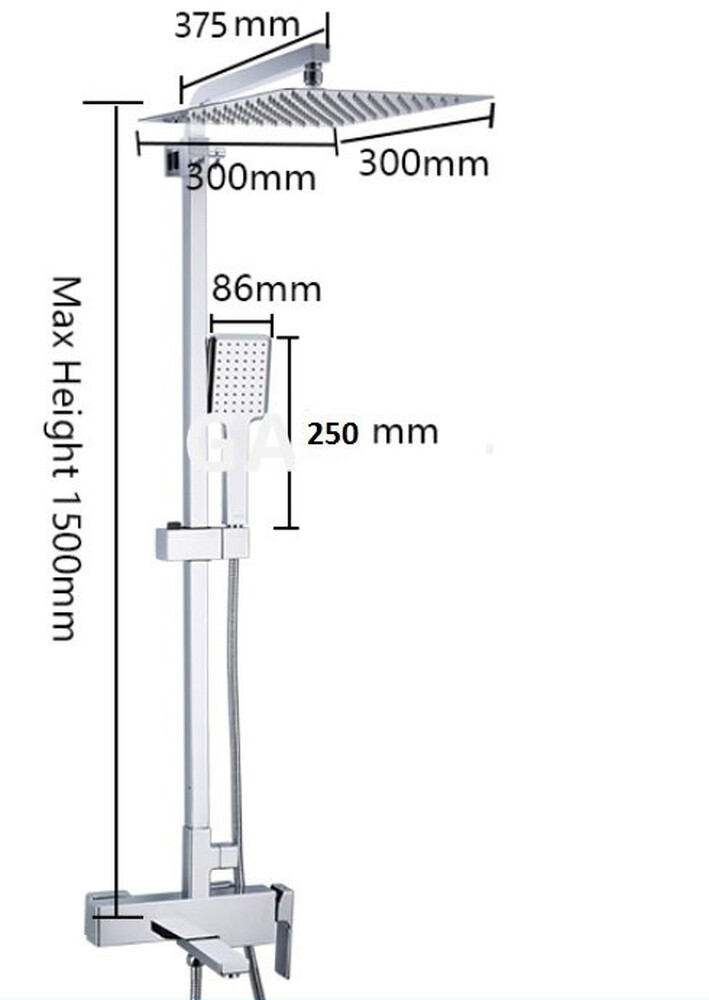 G2418 Душевая система GAPPO. излив-переключатель на лейку (хром)