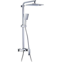 G2407-30 Душевая система GAPPO с верхним душем, смесителем и ручной лейкой (белый/хром) *