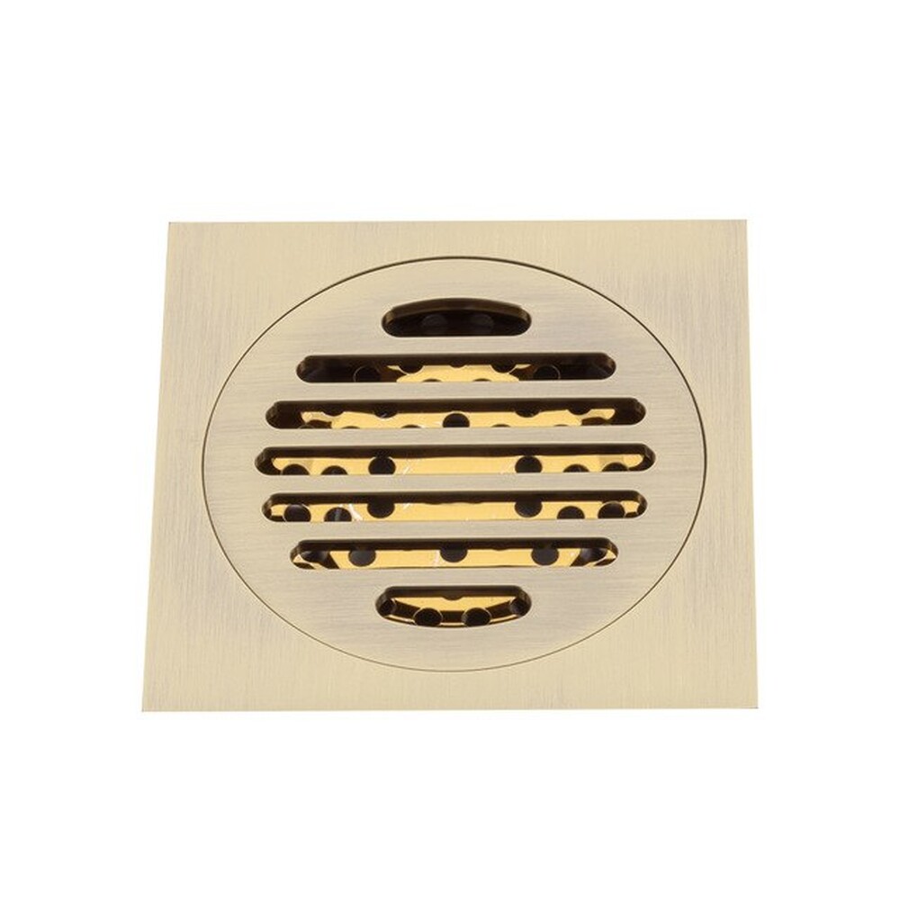 G81001-4 Трап 50 вертикальный GAPPO латунь 100*100 (бронза)  сухой затвор