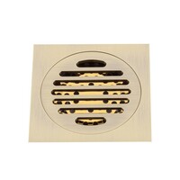 G81001-4 Трап 50 вертикальный GAPPO латунь 100*100 (бронза)  сухой затвор