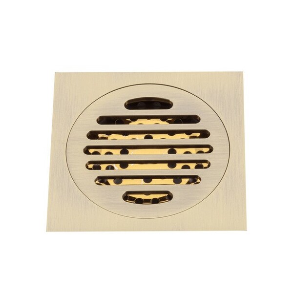 G81001-4 Трап 50 вертикальный GAPPO латунь 100*100 (бронза)  сухой затвор