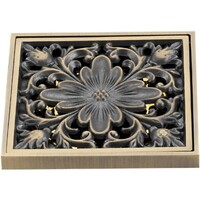 G81003-4 Трап 50 вертикальный GAPPO латунь 100*100 (бронза)  сухой затвор