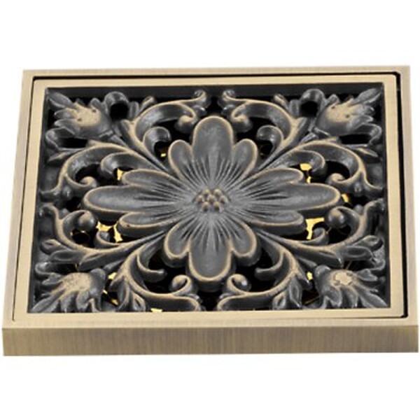 G81003-4 Трап 50 вертикальный GAPPO латунь 100*100 (бронза)  сухой затвор