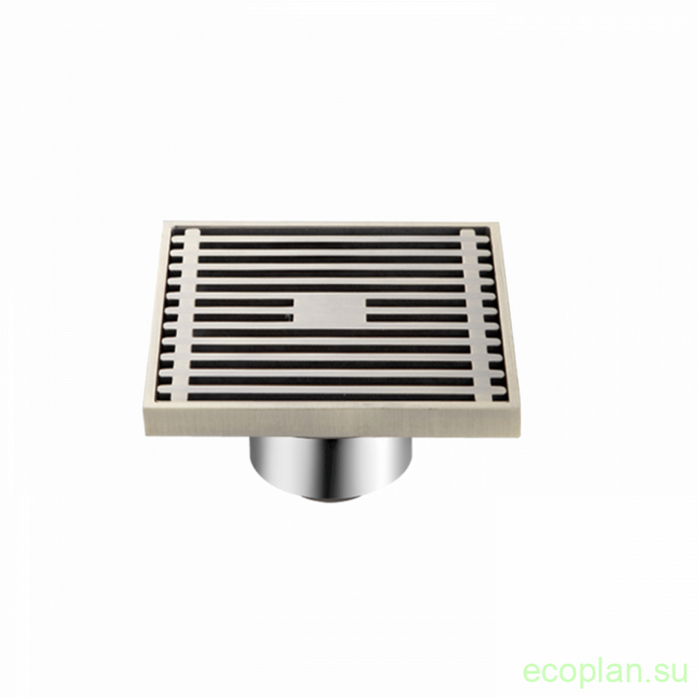 G81004-4 Трап 50 вертикальный GAPPO латунь 100*100 (бронза)  сухой затвор