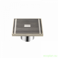 G81004-4 Трап 50 вертикальный GAPPO латунь 100*100 (бронза)  сухой затвор