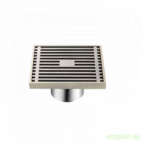 G81004-4 Трап 50 вертикальный GAPPO латунь 100*100 (бронза)  сухой затвор