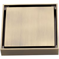 G81005-4 Трап 50 вертикальный GAPPO латунь 100*100 (бронза)  сухой затвор