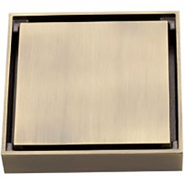 G81005-4 Трап 50 вертикальный GAPPO латунь 100*100 (бронза)  сухой затвор