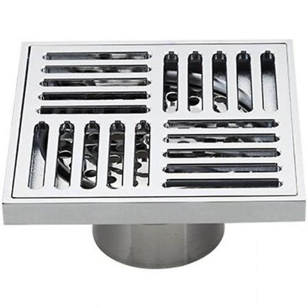 G81051 Трап 50 вертикальный GAPPO латунь 100*100 (хром)  сухой затвор