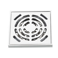 G81052 Трап 50 вертикальный GAPPO латунь 100*100 (хром)  сухой затвор