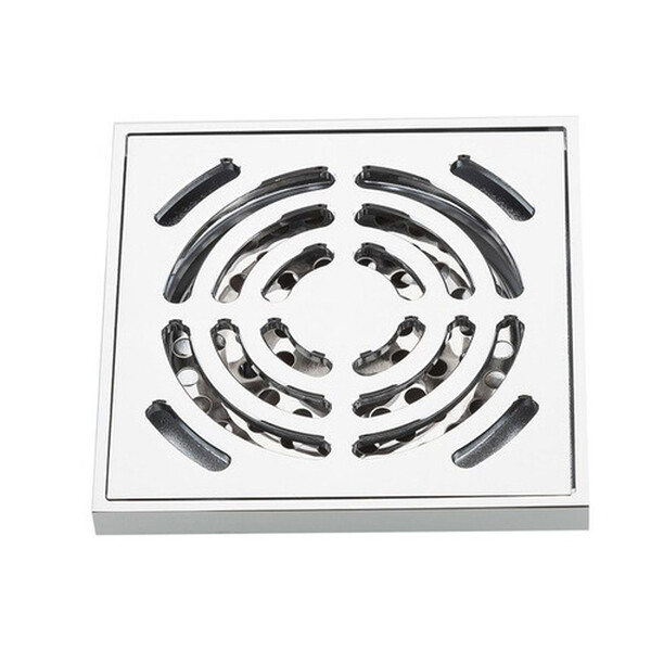 G81052 Трап 50 вертикальный GAPPO латунь 100*100 (хром)  сухой затвор