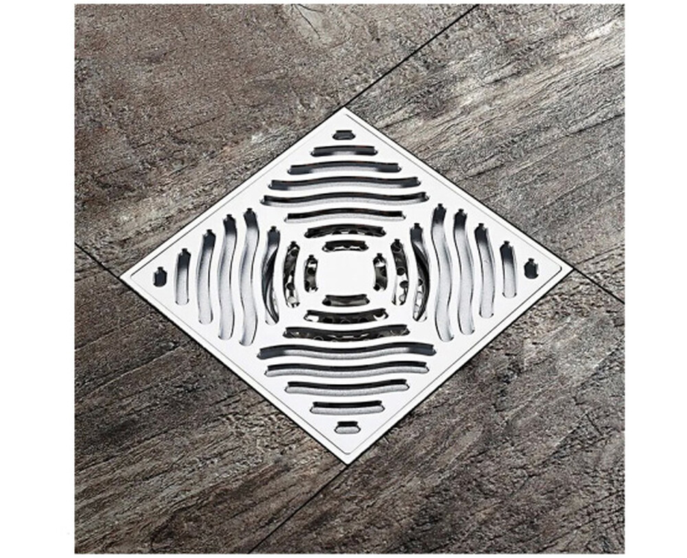 G81550 Трап 50 вертикальный GAPPO латунь 150*150 (хром)  сухой затвор