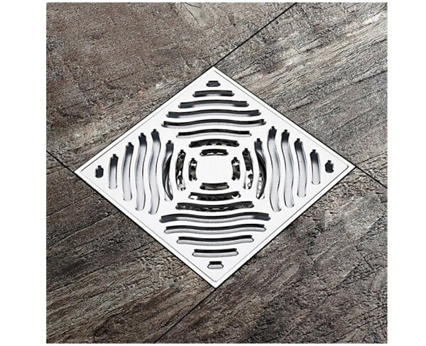 G81550 Трап 50 вертикальный GAPPO латунь 150*150 (хром)  сухой затвор