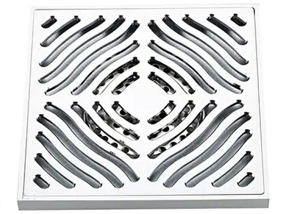 G81550 Трап 50 вертикальный GAPPO латунь 150*150 (хром)  сухой затвор