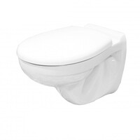 Унитаз подвесной "Гранд" БЕЗОБОДКОВЫЙ МЛ Белый (сид.дюроМульти-Лифт, легкосъемное, пр.вып) КЕРАМИН 453122