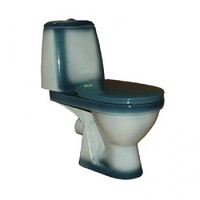 Унитаз-компакт Rosa "РИО" Зеленый, 2-х уровневая арматура, антивсплеск,прямой выпуск (г.Киров)