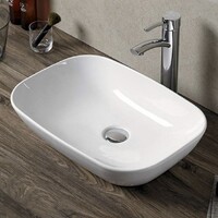 800-A461 (78160) Фигурный умывальник накладной 510х340х130 MELANA