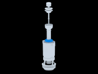 WC7040 Арматура спускная ШТОК пластик белый ручка АНИ Пласт