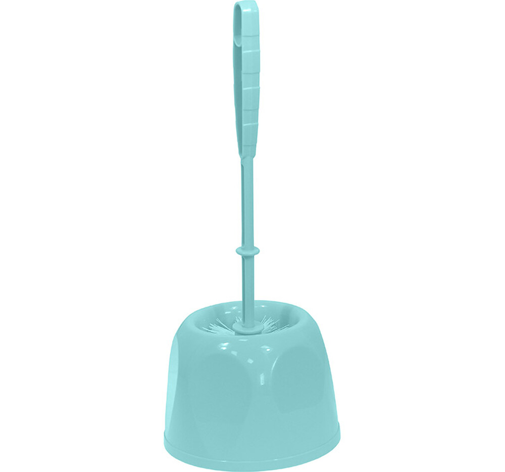 Ершик для унитаза на подставке БЛЕСК СТАНДАРТ 15х39 Аквамарин ("М-пластика") (М 5010)