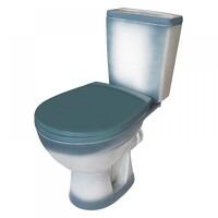 Унитаз-компакт Rosa "СОЛО" Зеленый, 2-х режимная арматура, сиденье Быстросъемное, антивсплеск, прямой выпуск (г.Киров)