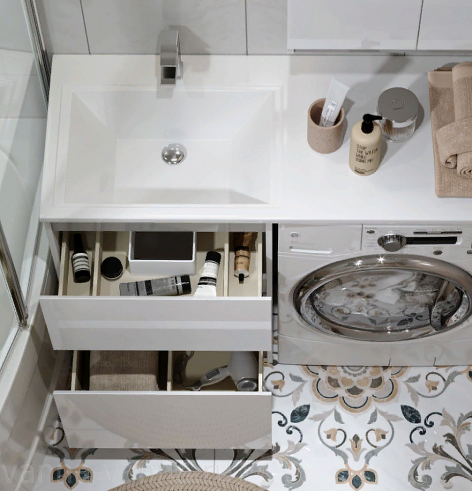 Тумба "SOFT SILVER-120" под рак. "Даллас/Космос -120", (универсальный, серый) Alavann