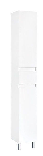 Пенал SANTREK HOME "Лайн" (Белый) 1 ящик 2 двери с корзиной д/белья Левый 300*2000*320