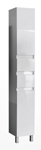 Пенал SANTREK HOME "Лайн" (Белый) 2 ящика 2 двери Левый 300*2000*320