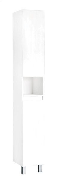 Пенал SANTREK HOME "Лайн" (Белый) 2 двери с НИШЕЙ Левый 300*2000*320