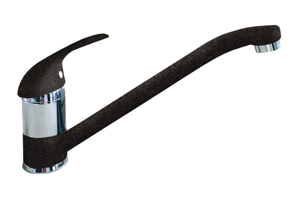 Смеситель Кухня QUARZ GRANFEST  Z3321 d=35 (черный) РАСПРОДАЖА