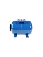 Гидроаккумулятор SANTREK AQUA 24л горизонт.с площадкой, G1", ПЛАСТ. ФЛАНЕЦ, синий ГА-24Г ПЛ (П)