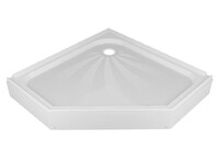 Поддон Alex Baitler.пятиугольный 90x90x17 в сборе AB 9017 V-1