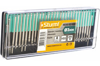 9030-02-S2 Набор шарошек для гравера Sturm! 30шт, хвостовик 3мм, алмазное напыление