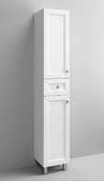 Пенал SANTREK HOME "Гранд " (Белый ясень софт) 2 двери 1 ящик Левый (350х1900х325)