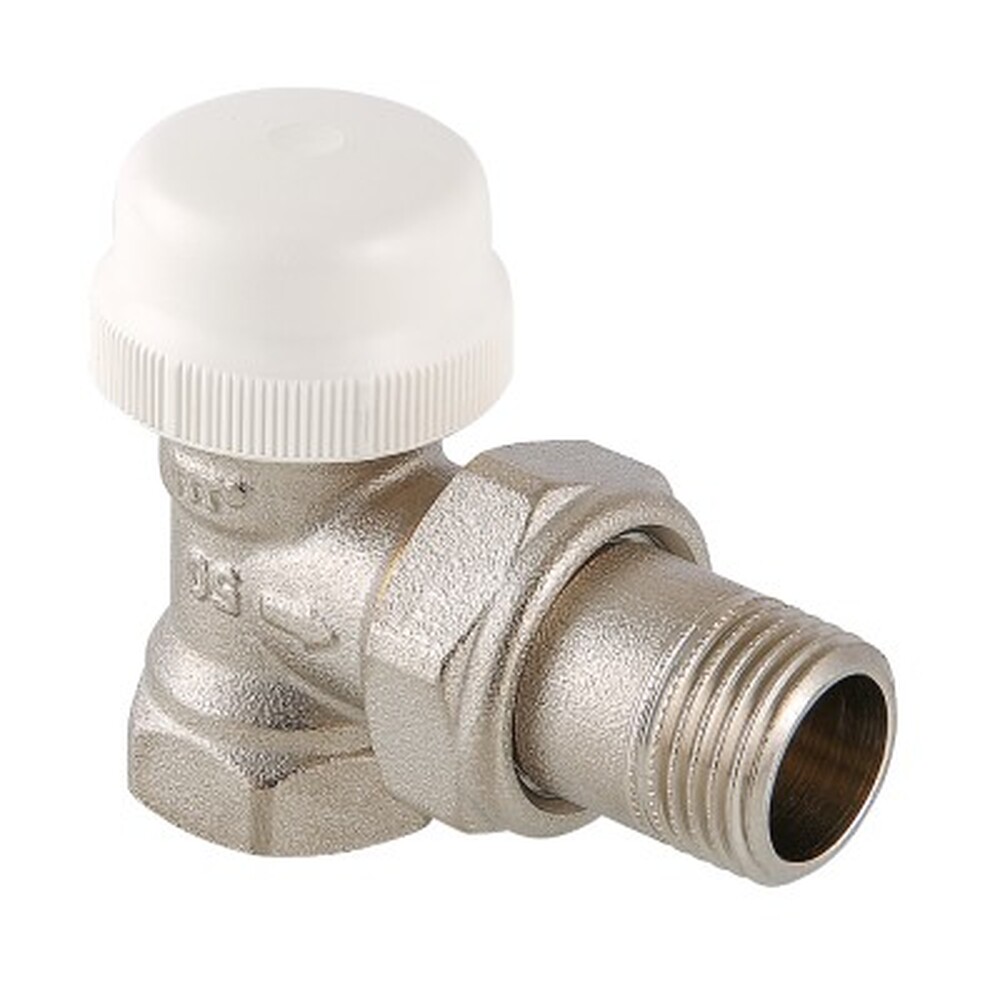 Клапан VALTEC термостатич., для радиатора, угловой 1/2" (VT.031.N.04) (под термоголовку)
