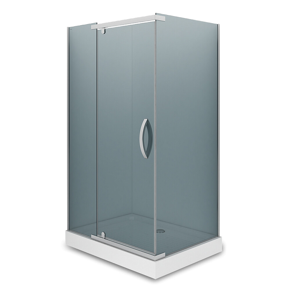 Душевое ограждение ALEX BAITLER AB244-120 (120*90*200) стекло тонированное 8 мм 3к.